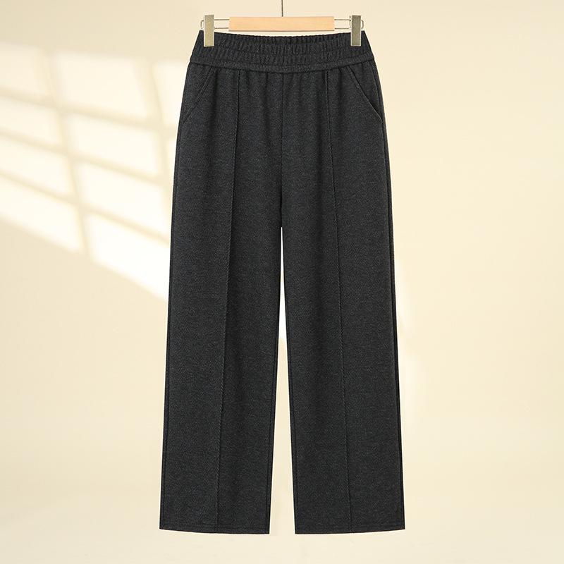 

2026 High-Waisted Elegant Straight-Leg Pants - Women s Spring/Autumn Elastic Waist Casual Trousers 2XL [Recommended: 105-120 lbs]