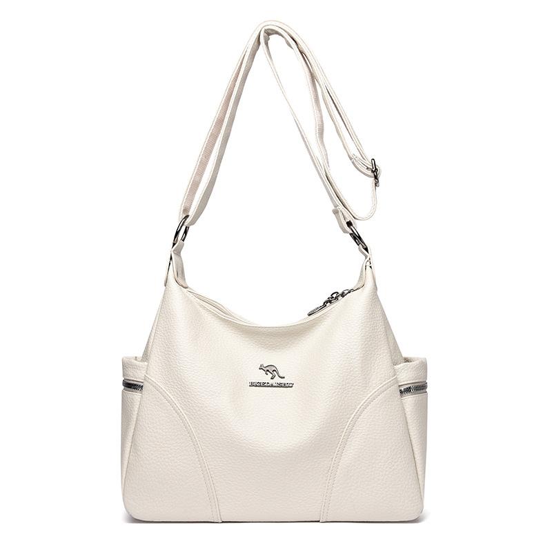 

Женская сумка-тоут, сумка на плечо для мамы среднего возраста, сумка кроссбоди из мягкой кожи 30 *13 *23 cm бежевый