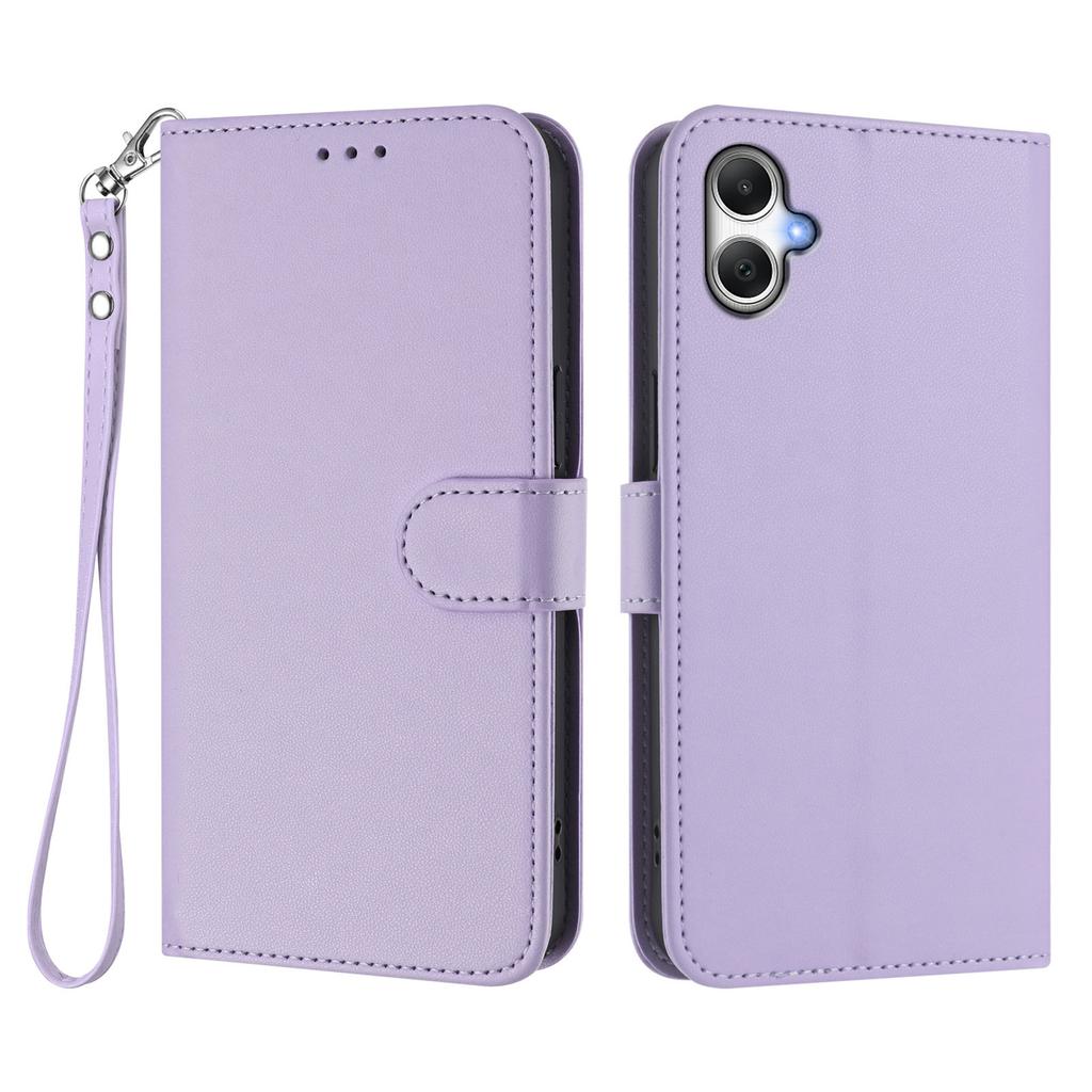 For Samsung Galaxy A07 4G/A06 4G/A06 5G Leather Case Wallet Stand Phone Cover with Wrist Strap