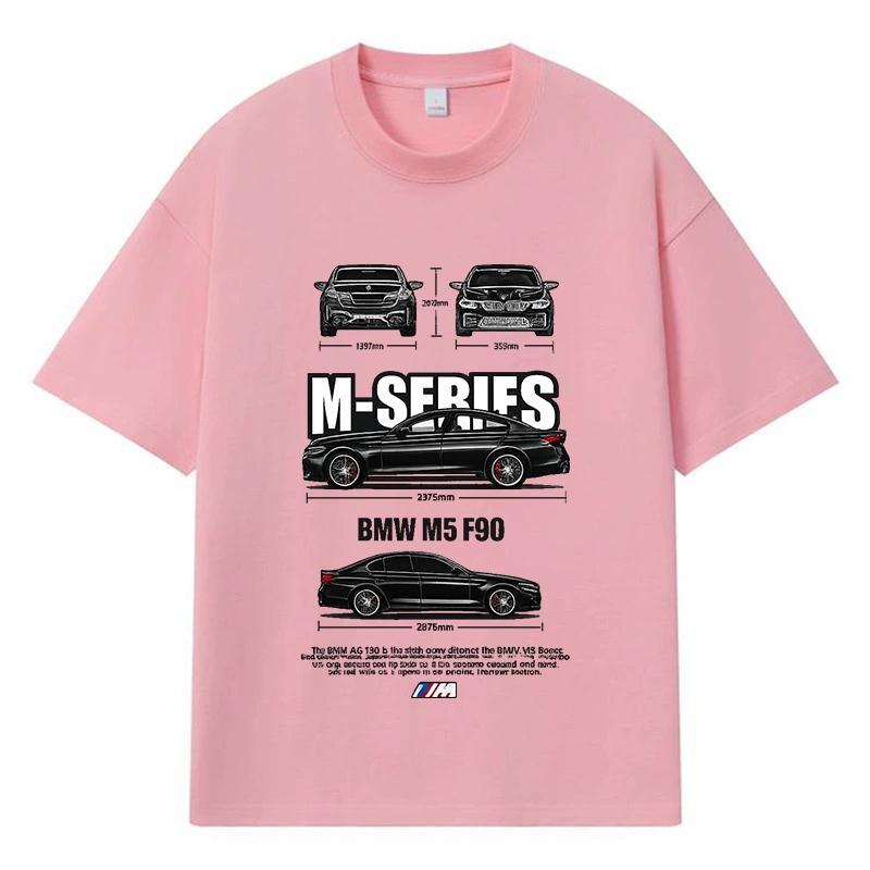 2026 Bmw M5 F90 Tištěná Grafika Streetwear Y2k Harajuku Pánské Dámské Oblečení 100% Bavlna Tričko Ležérní Oversized Letní Pánské Tričko