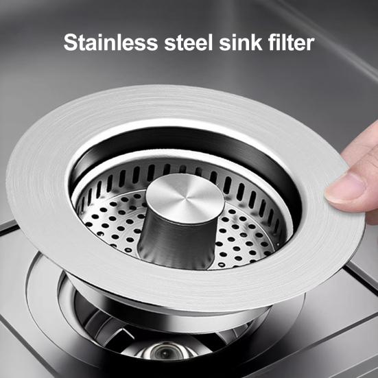Kitchen Drain Anti-Clogging Strainer Rust-Resistant Universal Sink Sink Stopper