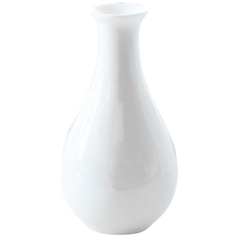 Chinese Classical Ceramic Flower Vase Mutian Jade Porcelain Guanyin Vase for Living Room Desktop Decor