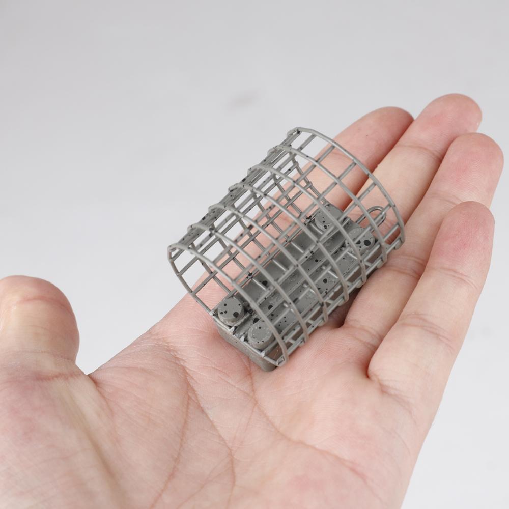 FTK 1 Pc Length 20g-60g Carp Cage Feeder European Fishing Equipment Spotted Style Will Not Rust Suitable for Carp Fishing