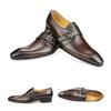 Fashion Popular Men Leather Shoes Comfortable Loafers Casual Daily Office Shoes  Decorate Buckle Handcrafted Pointed Toe Male's Footwear