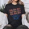 Sun Sea Salt Shell Unisex TShirt Beach Vacation Casual Clothing Vintage Style Graphic Printed Tshirt Daily Life Cotton Tops