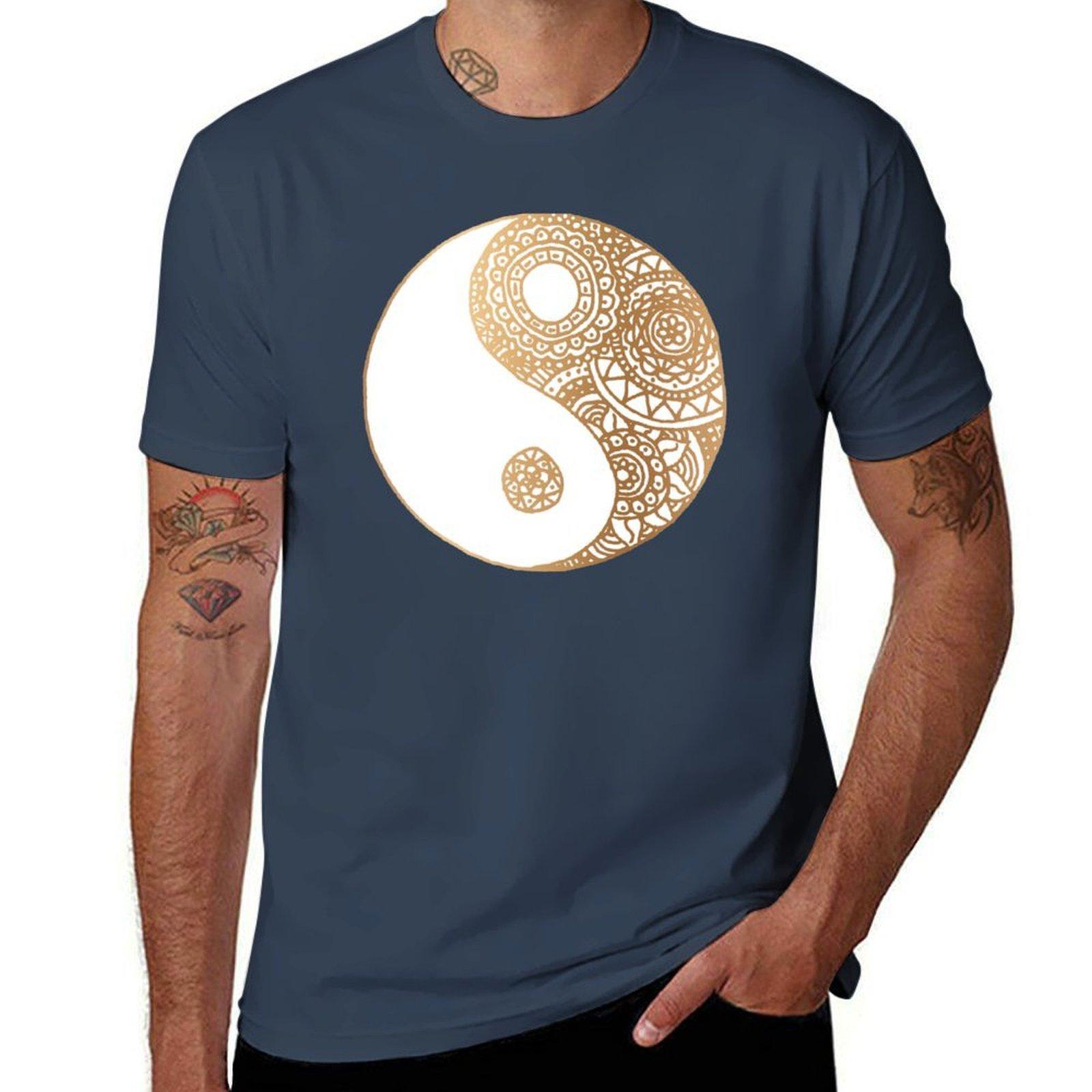 Golden Yin Yang Tshirt Essential Solid Color Tshirt S