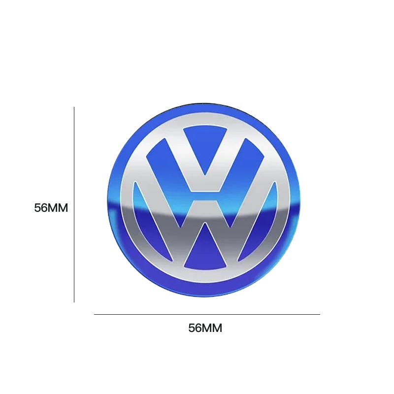 LMN1 VW Car Accessories Wheel Center Cover Stickers Hub Cap Sticker Tire Valve For VW GTI Polo Passat Golf Tiguan Jetta T-ROC Beetle