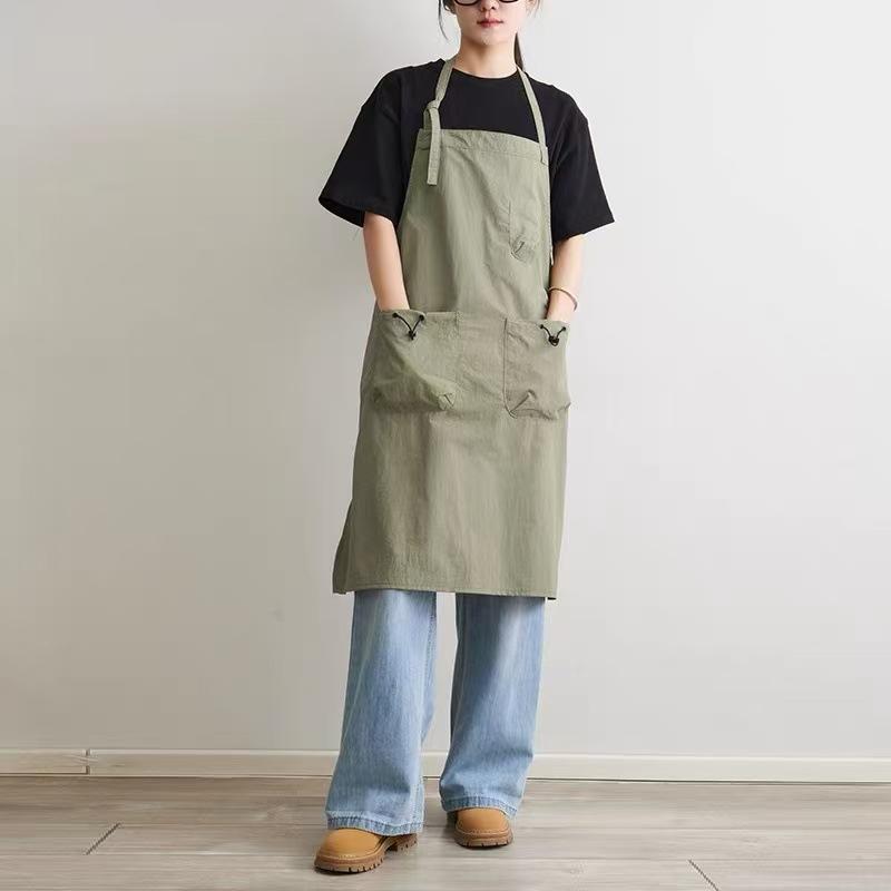 

Household kitchen cooking adjustable anti-fouling apron apron milk tea catering men s and women s work clothes