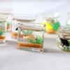 1Pc Doll Aquarium Dollhouse Miniature Glass Fish Tank Bowl Aquarium Doll House Home Ornament Doll House Decorative Toys
