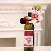 Weihnachts-Heimdekorationen Weihnachts-Puppe Flaschenhülle Kleine Flaschenhals-Halterung Eine Flaschenhüllen-Dekoration