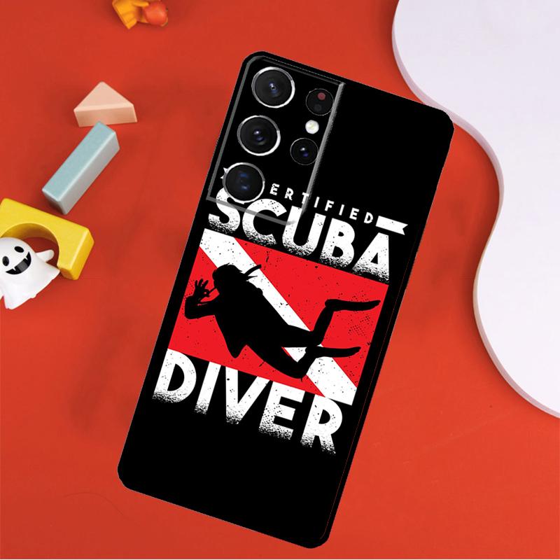 Scuba Diving Quote Phone Case For Samsung Galaxy S25 Ultra S9 S10 S20 FE S21 S22 S23 S24 Plus S24 Ultra Cover