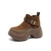 New Retro Thick-soled Boots, Versatile Height-increasing Ankle Boots, Women's Shoes