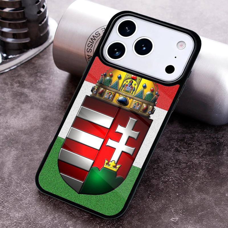 Hungary Flag Phone Case for iPhone 17 16 15 Pro Max Air 14 13 12 11 Plus Shockproof Cover
