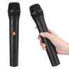 V16U מיקרופון אלחוטי אוניברסלי 2 ב-1 VHF אוניברסלי קליטת USB מיקרופון כף יד BlackOne לשניים