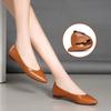 Spring and Summer Single Shoes Soft Leather Pointed Shoes Flat Versatile Light and Comfortable Women's Shoes