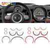Fibră de carbon mașină cu control central al ieșirii de aer capac cadru tahometru autocolante pentru BMW MINI Cooper R55 R56 R57 2007-2010