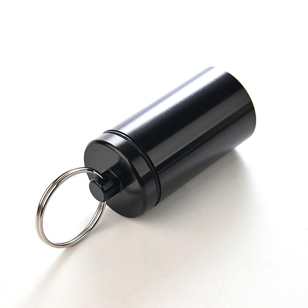 Vitamin Tablet Container Healthy Care Medicine Organizers Aluminum Pill Bottle Keychain Pill Case