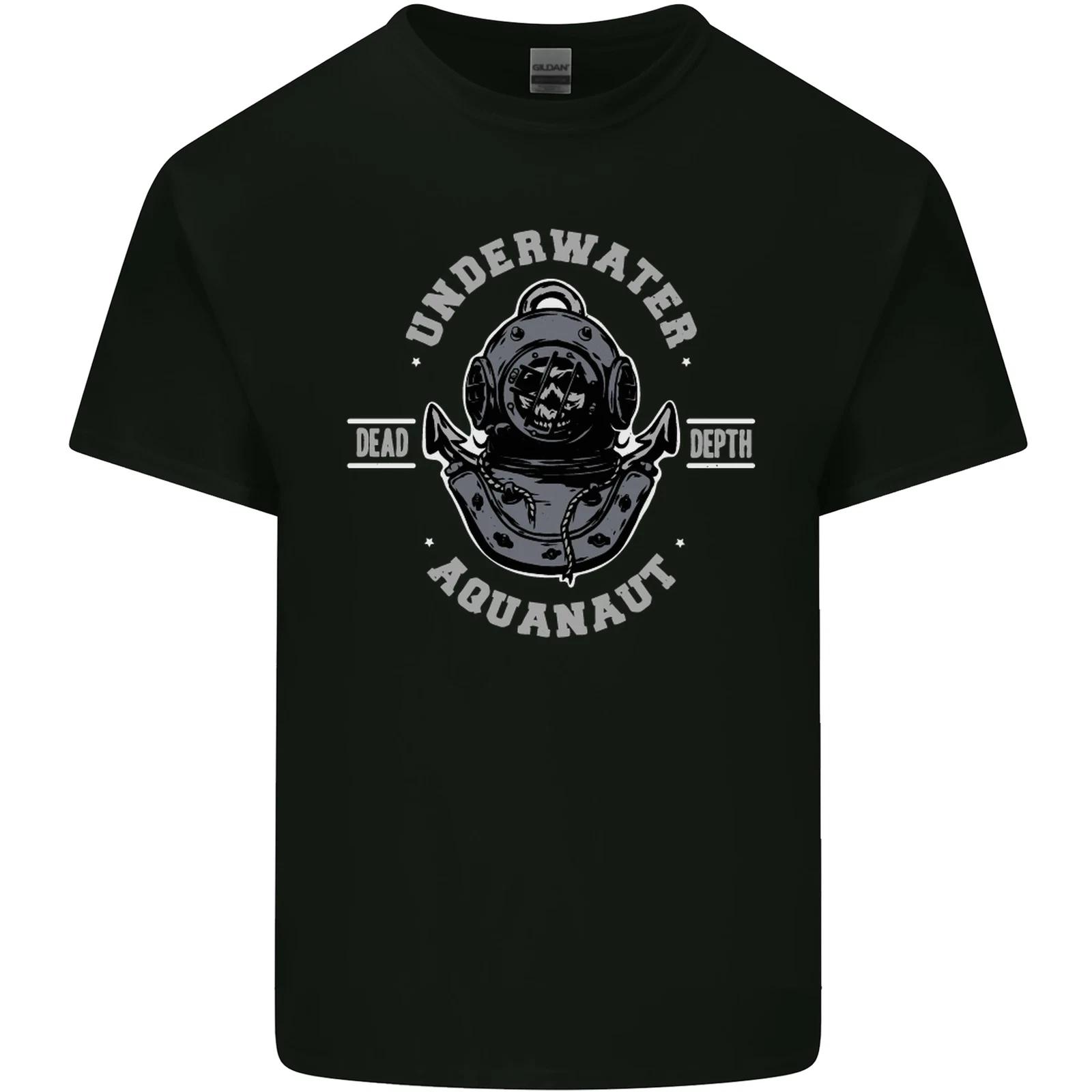 Underwater Aquanaut Scuba Diving Diver Kids T-Shirt Childrens L