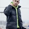 Herren Baumwollgepolsterte Herrenmode Herrenmantel Winter Kragen Farbpassend Baumwollgepolsterte Jacke Mann