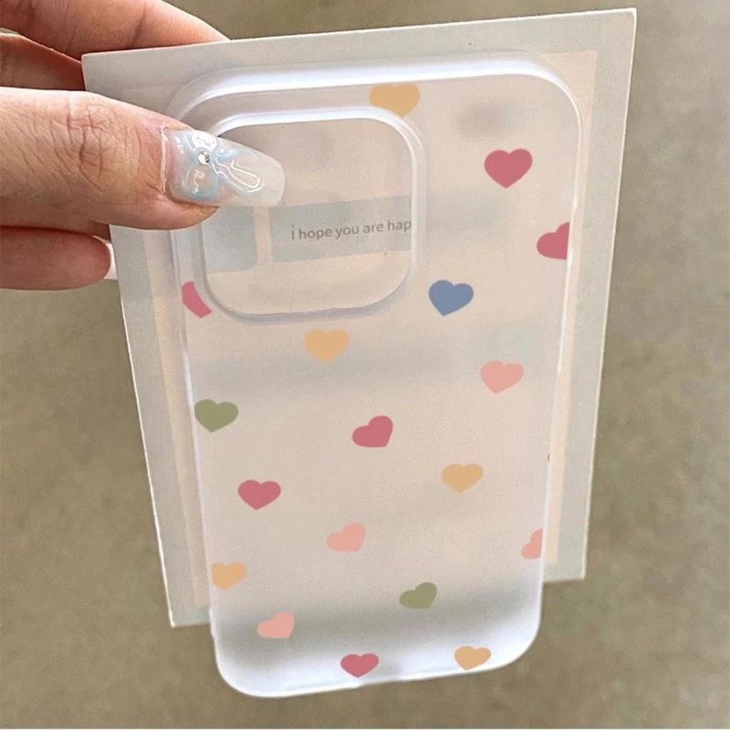 Small heart applies to Apple 15/14/13 promax mobile phone case 12/11 soft case creative 7plus anti-drop 13