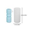 Geometry Stripe Pillar Candle Molds Plastic Column Making CandleHolder Wedding Items 3D Silicone Mold Taper Acrylic Party Supplies
