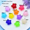 Jelly Color Acrylic Five-Pointed Star Earrings and Bag Charms for DIY Jewelry Accessories