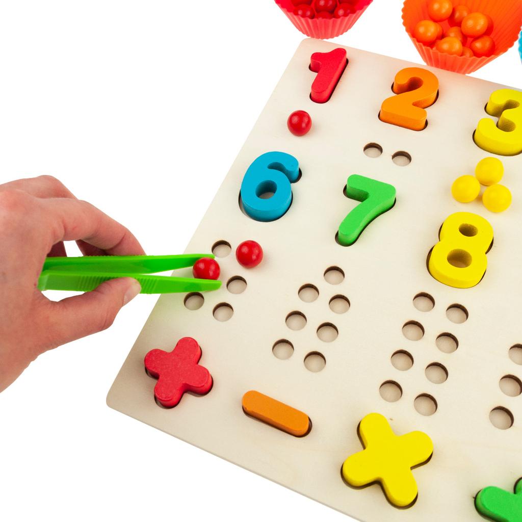 TG67019 Wooden Caterpillar Train Educational Puzzle Learning Numbers
