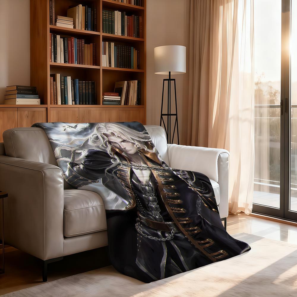 Classic Game C Castlevania S SymphonyS of the N Night Blanket For Soft Throw Blanket for Picnic Bed Sofa Home Bedroom Cozy Warm