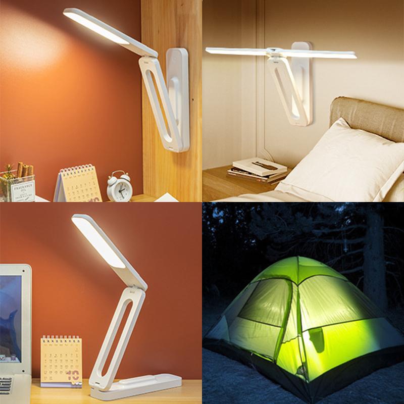 Reading Desktop Desk Lamp Multifunctional Folding Lamp Infinite Dimming Eye Protection Bedroom Living Room Study Led Desk Light