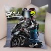 Capa de almofada para esportes radicais, capa decorativa de desenho animado para motocicleta, fronha de poliéster, cor móvel, bicicleta, sofá, casa, carro