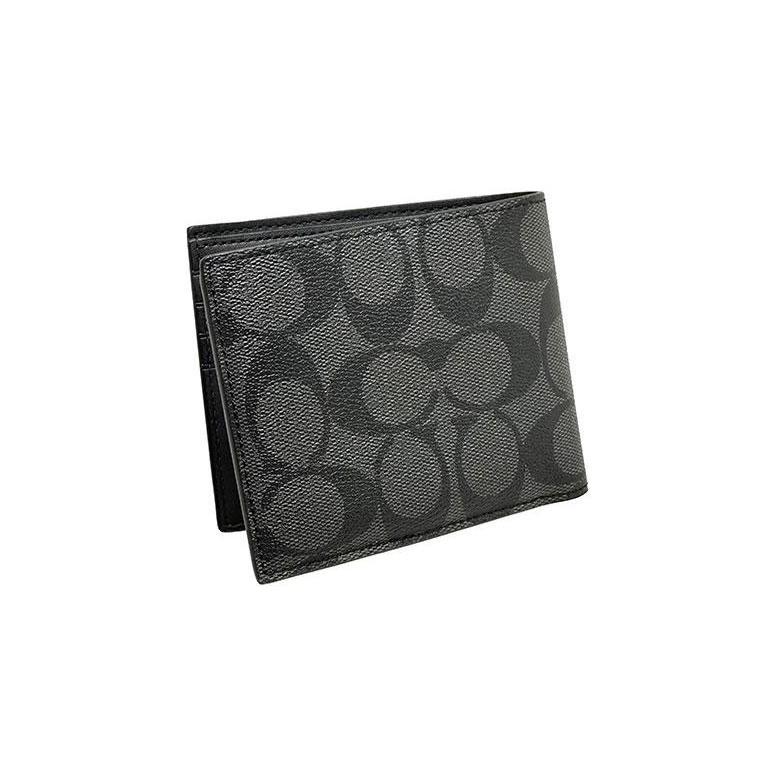 New COACH 3 IN 1 Wallet Artificial Leather Card Holder, Wallet Women's Black CE681-QBPHT