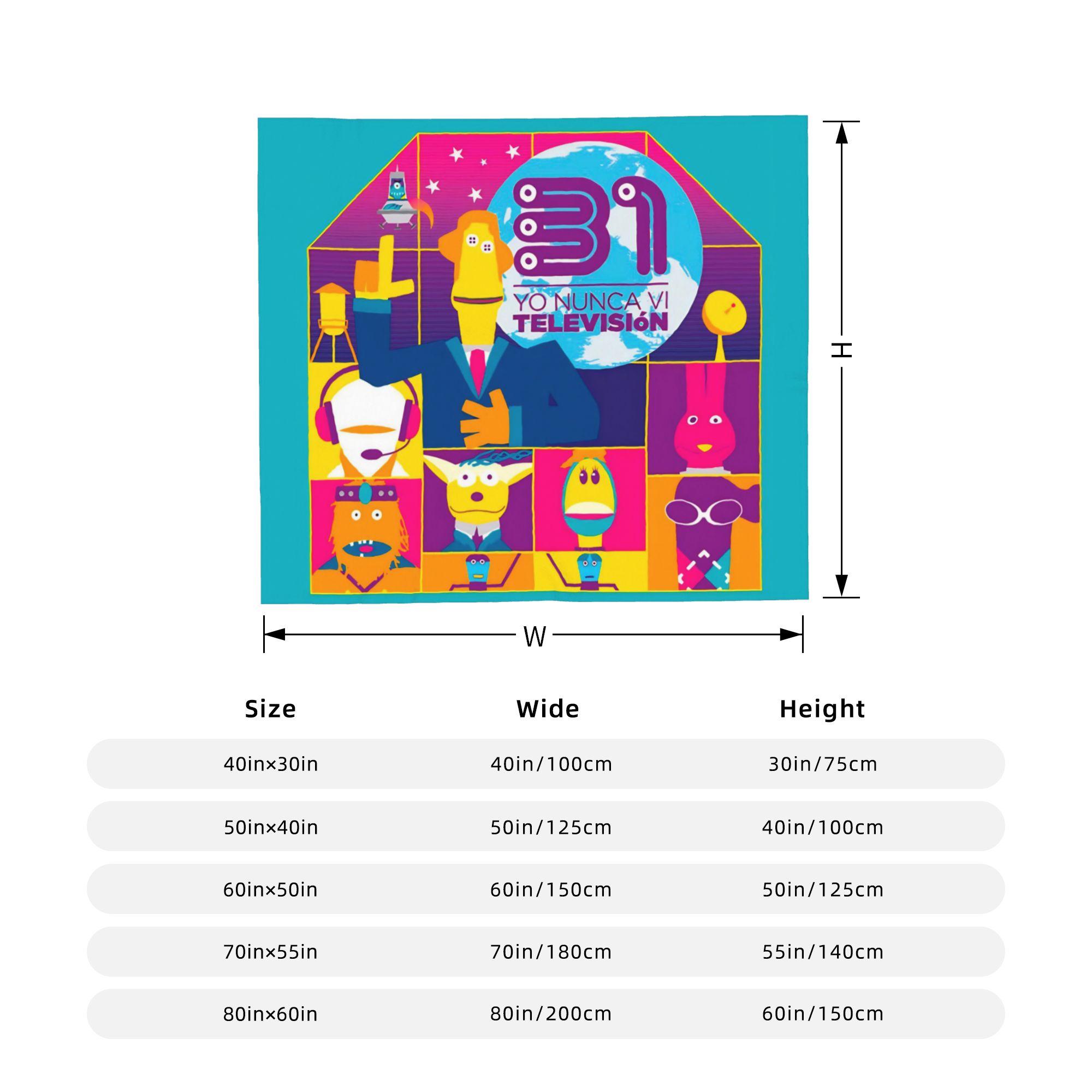 

31 Minutes Chilean Comedy TV Fleece Throw Blankets 31 Minutos Blankets for Bedding Couch Ultra-Soft Bedroom Quilt 75x90cm
