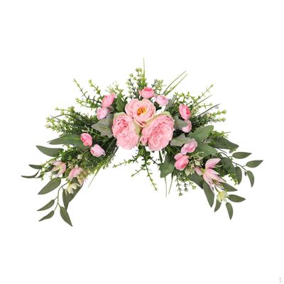 Wedding Arch Flowers Artificial Floral Swag for Door Lintel 19.69inchx9.84inch Decorative