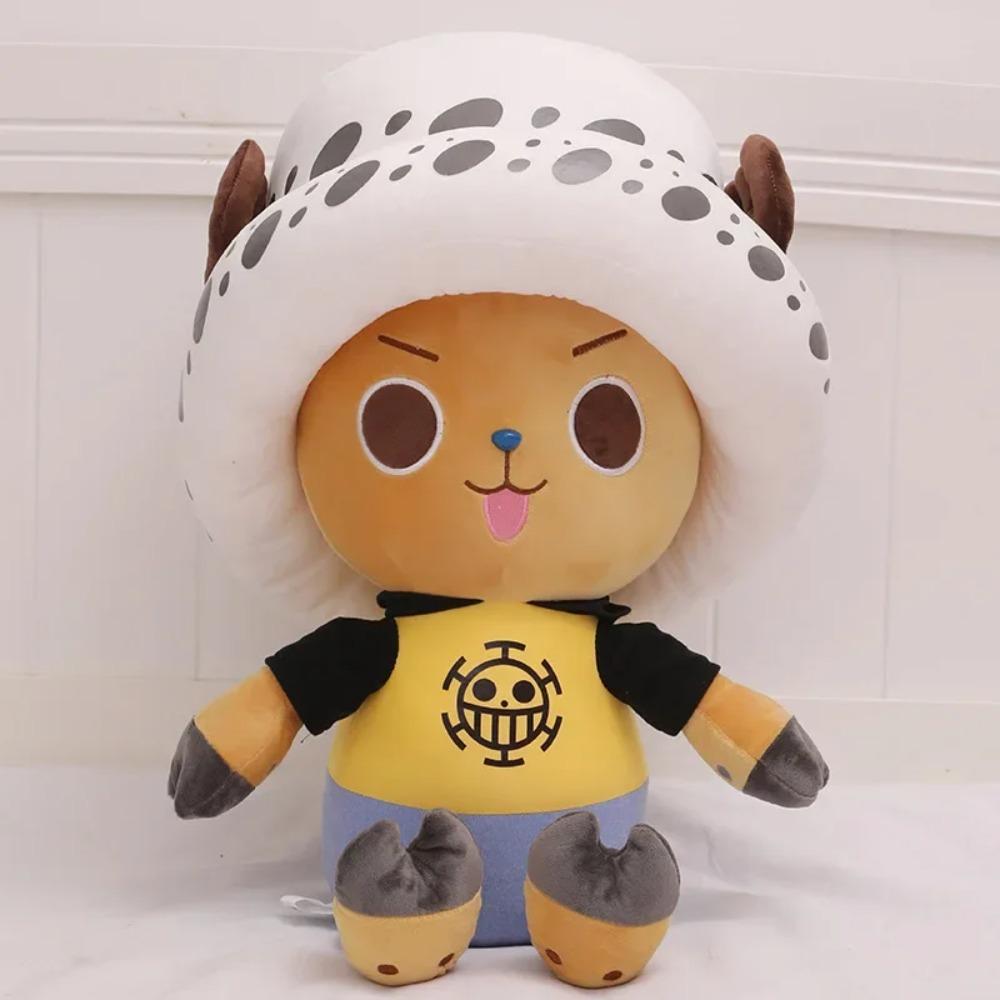 

35-70см Фигурка из аниме One Piece Монки Д. Луффи Тони Тони Чоппер Мягкая Плюшевая Кукла Игрушка Декор Подушка для Сна Рождественский Подарок 35CM белый