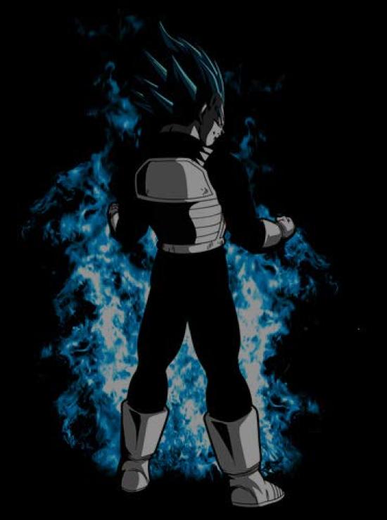Dragon Ball Super Super Saiyan Blue Vegeta XL size Cost-effective T-shirt, BLACK,