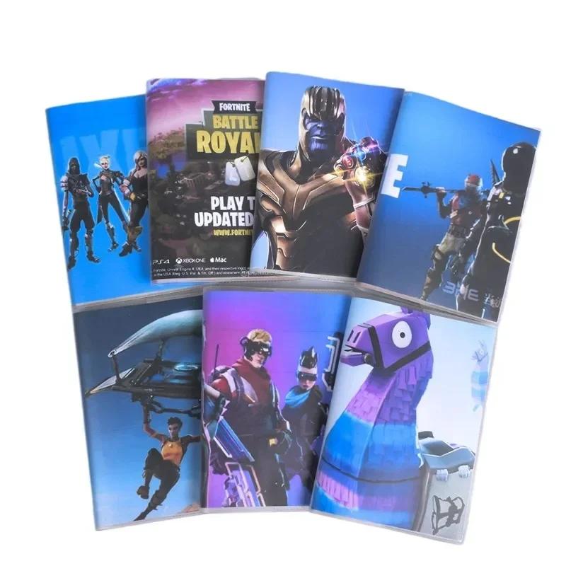 Lovely Fortnite Notebook Anime Notebooks PVC Simple Student Diary Cartoon Theme Writing Journal School Supplies Project