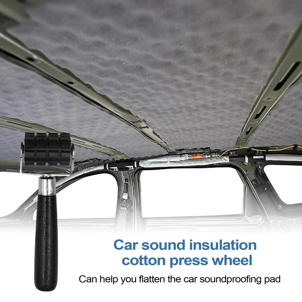 Sound Deadener Roller Car Noise Insulation Roller Rubber Handle Heavy Duty Sound Deadener Installation Tool Auto Sound Deadening
