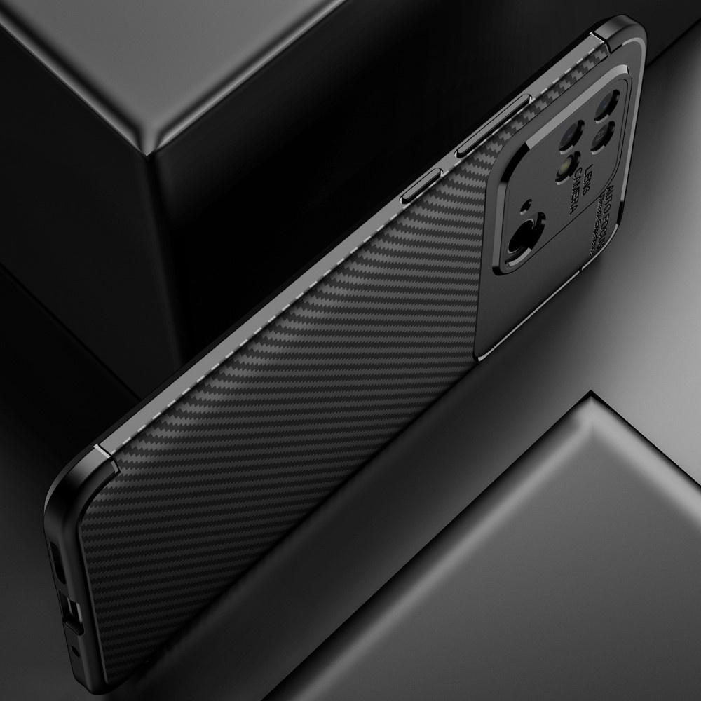 Case for Xiaomi Redmi 10C, Carbon Gel, black