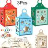 1/3/5PCS DIY DIY Graffiti Ornaments Funny 3D Jigsaw Puzzle Educational Toys Christmas Decorations Parent-Child Games Christmas