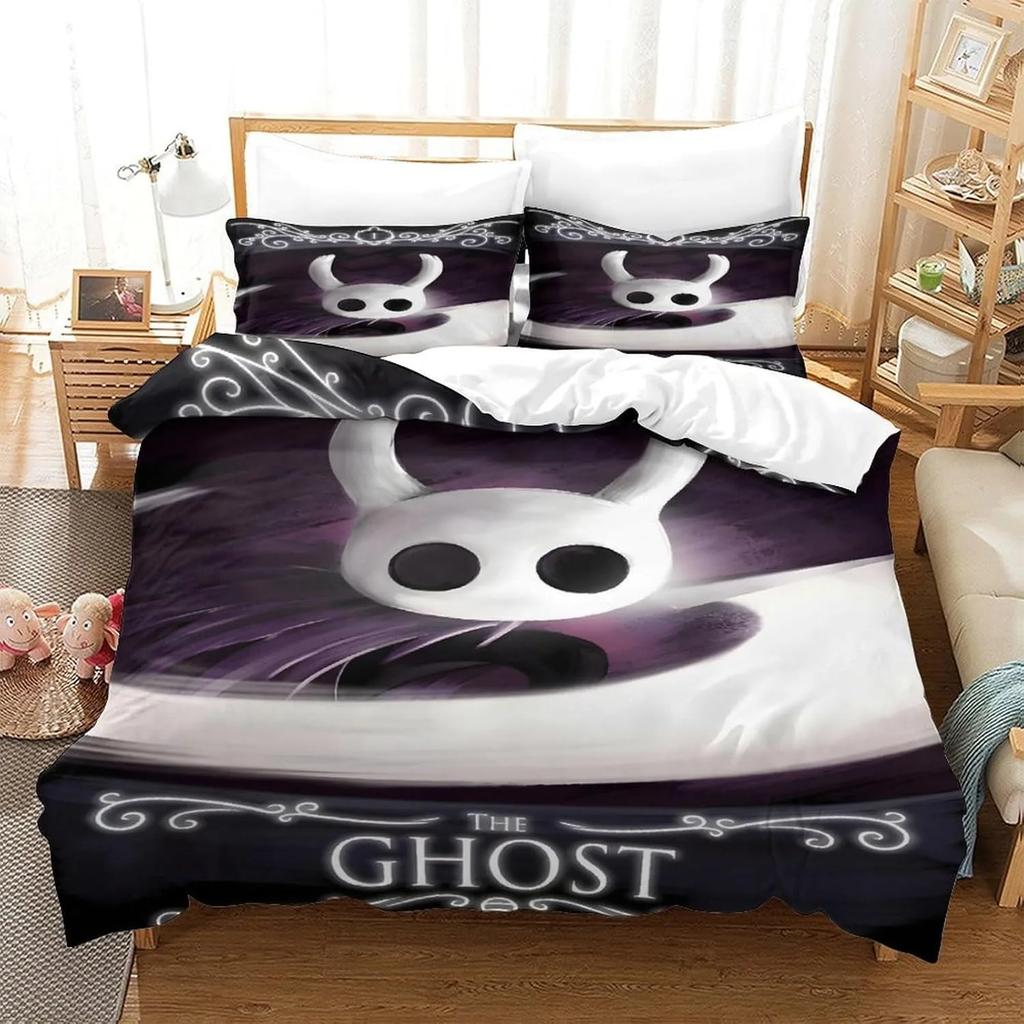 3D Duvet Cover Pillowcase Game Hollow Knight Bedding Set Adult Boy Girl Bedroom Decoration Children Gift Single Double Size