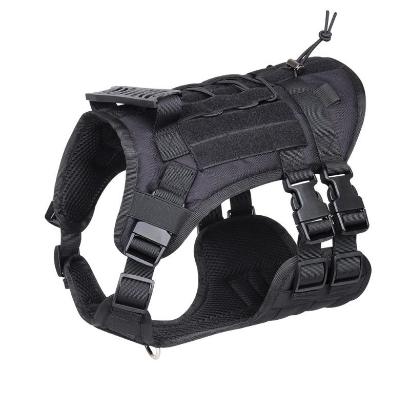 Dog Harness Large Dog Tactical Harness Explosion-proof Velcro Dog Harness Large Dog Pet Leash S