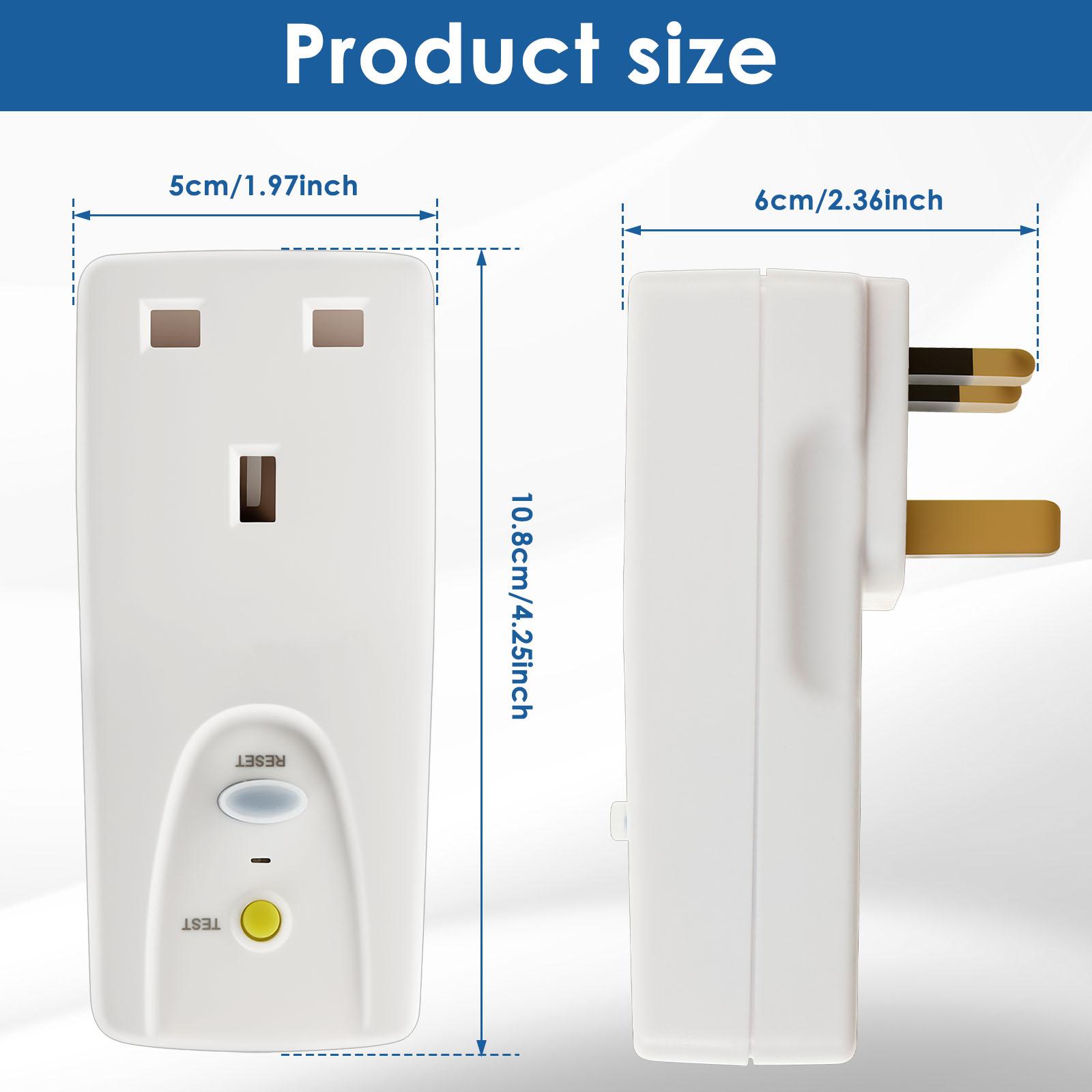 

Вилка УЗО Адаптер УЗО Великобритания Защита от утечки Портативный Домашний Автоматический выключатель 13А для бытовой техники и электроинструментов 13A UK