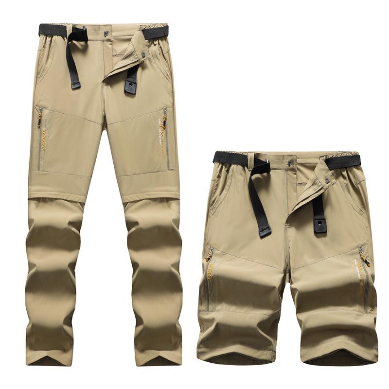 Detachable Men's Quick-Dry Sports Pants – 2-in-1 Stretch Design for Spring & Summer