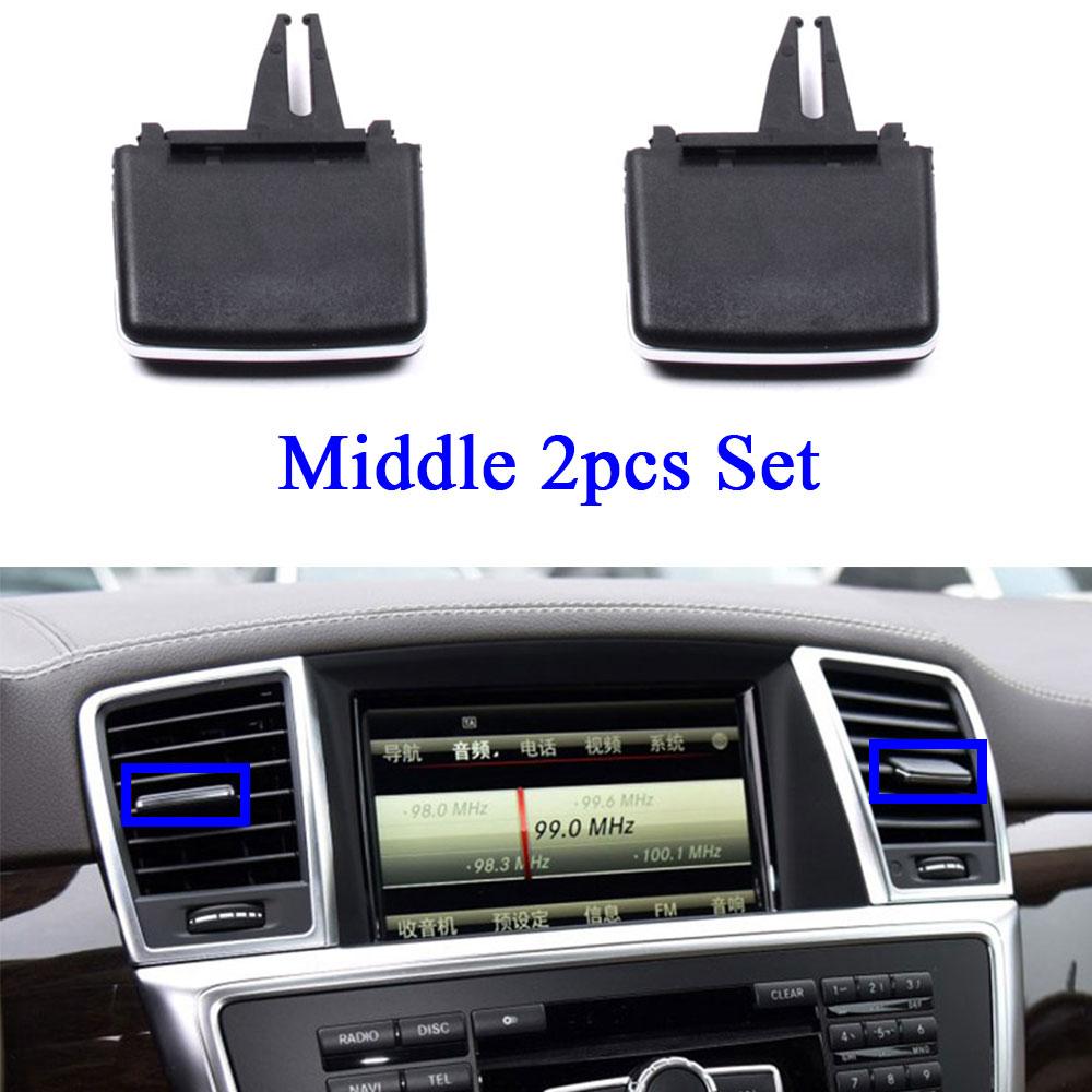 Car Front Left Right Air Vent Grille Cover Tab Clips Rear AC Vent Outlet Repair Kit For Mercedes Benz W166 W292 ML GL GLE