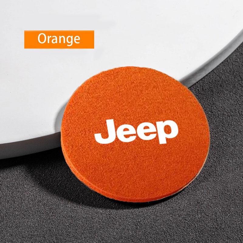 Car Coaster Water Cup Bottle Holder Anti-slip Pad Mat For Jeep TRAILHAWK COMMANDER LIBERTY Wrangler Lanyard Car Accessories AJS1