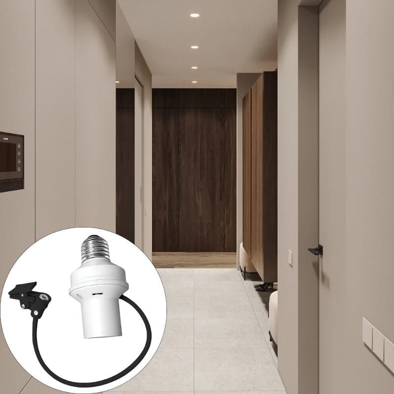 Automatic Sensing E27 Socket Feature Angle Adjustment Dimmable Function AC 220V 240V Universal Lamp Socket for Home Use