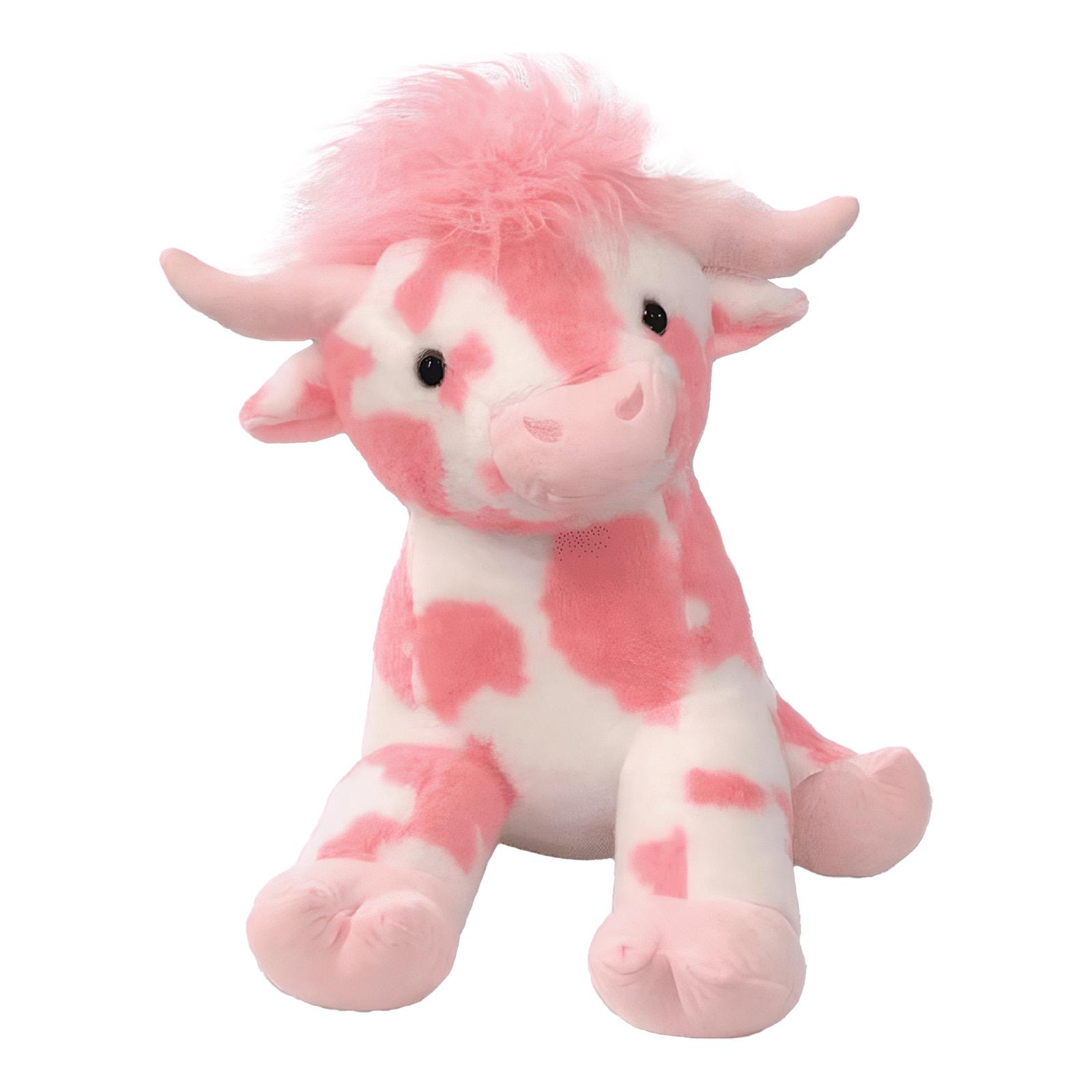 

35cm Pink Highland Cow Plush Soft Stuffed Toy Soft Stuffed Animal Toy for Boys Girls Women Birthday Present Gifts Age 3+