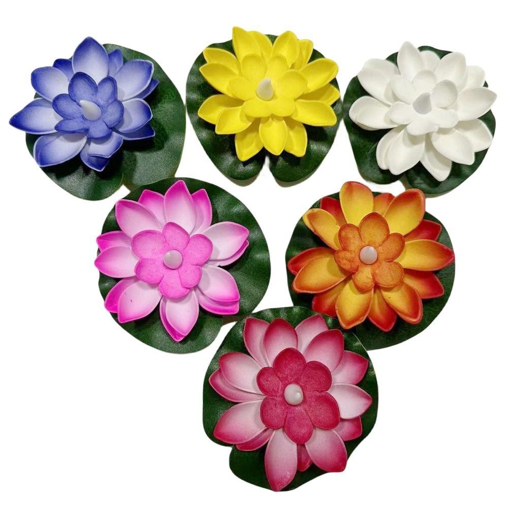 Waterproof Floating Water Lotus Lamp LED Electronic Candle Lotus Wishing Lamp Valentine's Day
