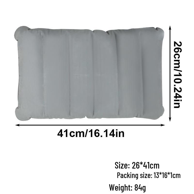 Portable Inflatable U-Shaped Neck Pillow for Travel, Office, Car & Airplane Nap Support