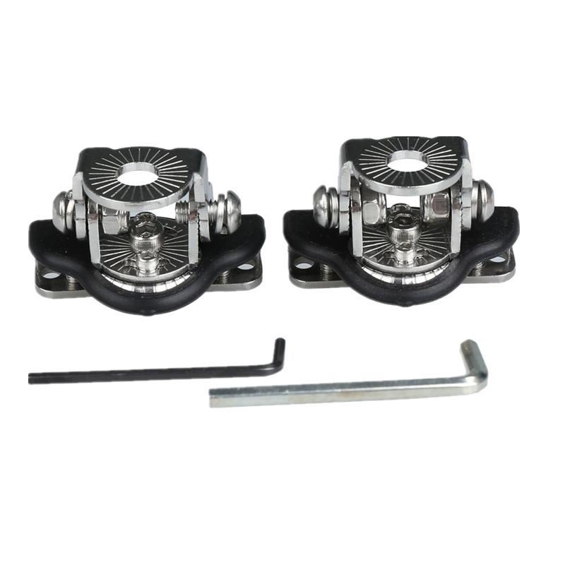 2 Pcs Metal Car 4X4 A Pillar Hood Mount Bracket Clamp Holder For LED Light
